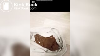 Sloppy Poop in White Panties