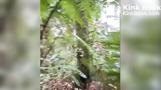 Pooping in the mountain