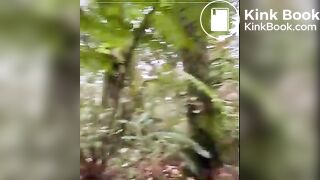 Pooping in the mountain