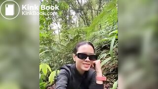 Pooping in the mountain