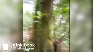 Pooping in the mountain