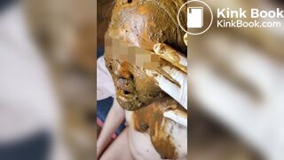 Part 1 Hair scat and eat it Japanese girl