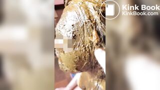 Part 1 Hair scat and eat it Japanese girl