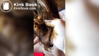 Part 1 Hair scat and eat it Japanese girl