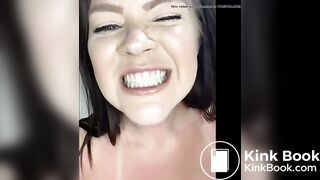 Scat queen licks her shit