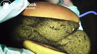 Sweety betty making a shit burger for you