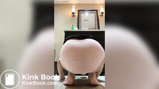 Sexy Hot Chinese Girl Small Pink Panty Poop