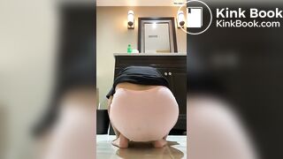 Sexy Hot Chinese Girl Small Pink Panty Poop