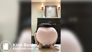 Sexy Hot Chinese Girl Small Pink Panty Poop