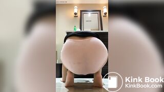 Sexy Hot Chinese Girl Small Pink Panty Poop