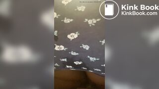 Sexy Hot Teenage Girl Blue & White Flower Panty Poop