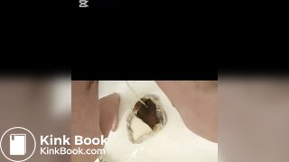 Girl Huge Messy Poop and Piss in Panties