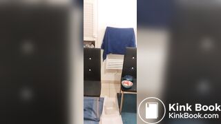 Poop and chocolate coming from her ass