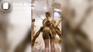 Woman diarrhea shorts (AI GENERATED)