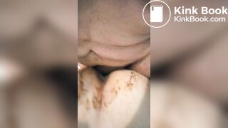 Shit stained doggy style and fingering my SSBBW friend