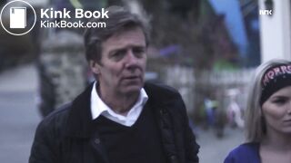 Graduate defecating on door mat - scene