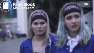 Graduate defecating on door mat - scene