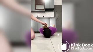 Turkish mistress shits on toilet slave