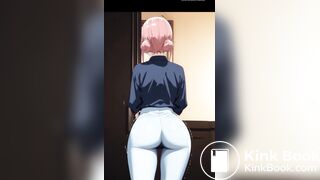 anime girl panty poop while rushing home