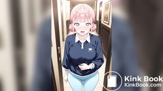 anime girl panty poop while rushing home