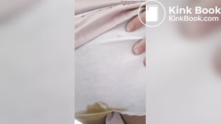 Chinese girl has an enema and poop herself