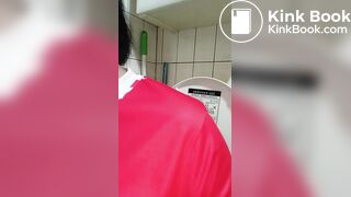 Same asian chick shits and shows it off