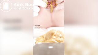 Chinese girl spread asshole scat - video 2