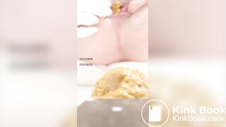 Chinese girl spread asshole scat - video 2