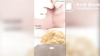 Chinese girl spread asshole scat - video 2