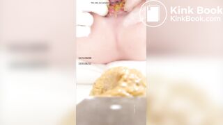 Chinese girl spread asshole scat - video 2