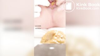 Chinese girl spread asshole scat - video 2