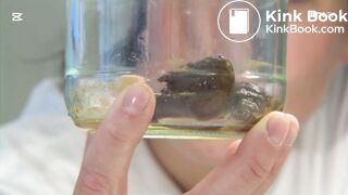 Nordic reporter defecates in a jar