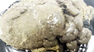 Huge bulge in thin black panties