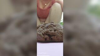 CONSUMING FECES IN THE YARD