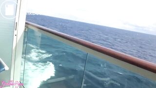 GORGEOUS GODDESS SEXY CRUISE SHIP BALCONY SHITS #2