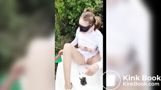 Outdoor scat and vomit, eating shit and puking it back