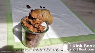 Dutch Babe Has a Jar of Poop For Us