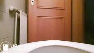 Girl pooping on toilet - video 193