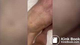 Toilet slave gets shit in his mouth