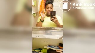 ♥️BEAUTIFUL EBONY GAL SCAT SNACK ATTACK♥️