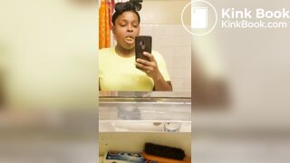 ♥️BEAUTIFUL EBONY GAL SCAT SNACK ATTACK♥️