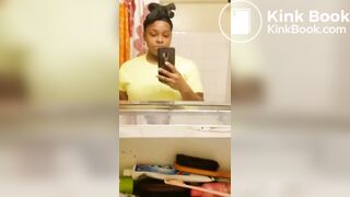 ♥️BEAUTIFUL EBONY GAL SCAT SNACK ATTACK♥️