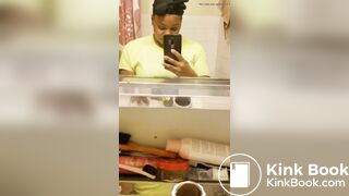 ♥️BEAUTIFUL EBONY GAL SCAT SNACK ATTACK♥️