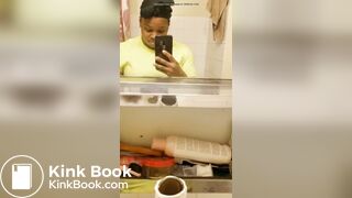 ♥️BEAUTIFUL EBONY GAL SCAT SNACK ATTACK♥️