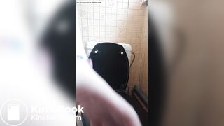 The poop inside her ass is smelly