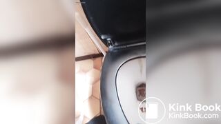 The poop inside her ass is smelly