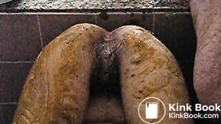 Upside down enema fuck