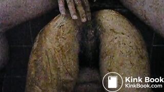 Upside down enema fuck