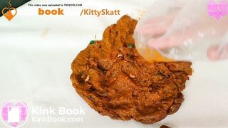 Pica fetish eating and shitting glass marbles