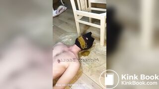 Scat slave gets diarrhea in mouth